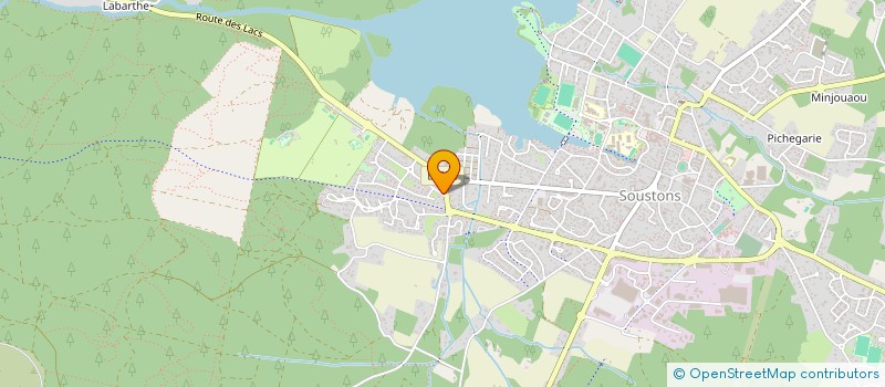 localisation de l'entreprise SCI JAM  SOUSTONS