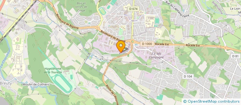 localisation de l'entreprise SCI JAM à ANGOULEME