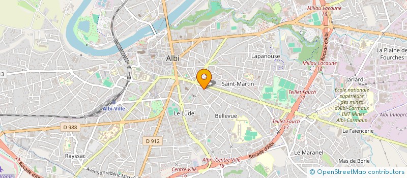 localisation de l'entreprise SCI JAM à ALBI