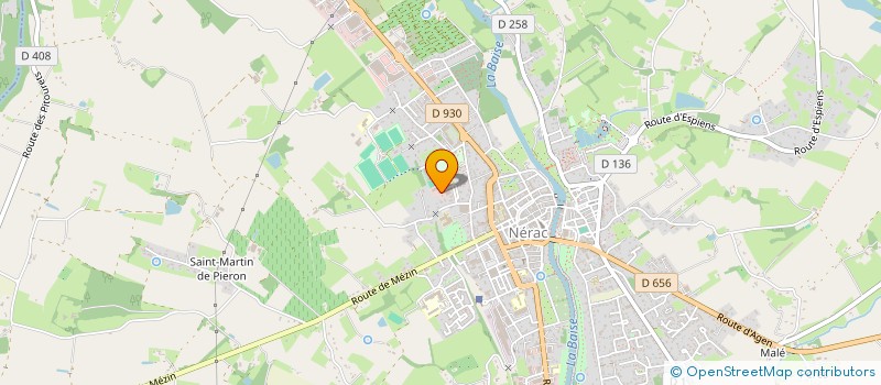 localisation de l'entreprise SCI JAM 47  NERAC