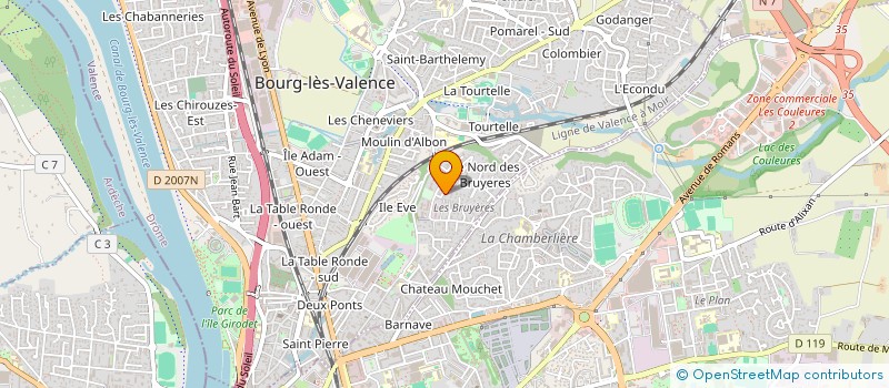 localisation de l'entreprise SCI JAM 66  BOURG-LES-VALENCE