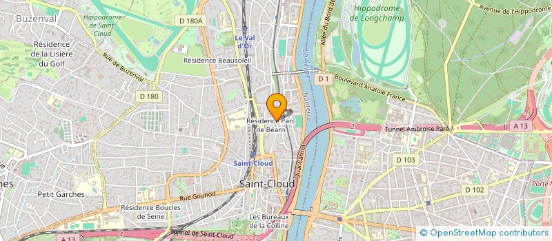 localisation de l'entreprise SCI JAM à SAINT-CLOUD