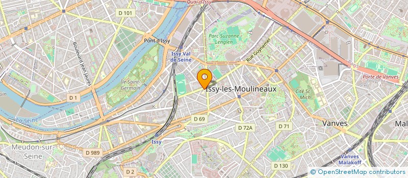 localisation de l'entreprise SCI JAM à ISSY-LES-MOULINEAUX