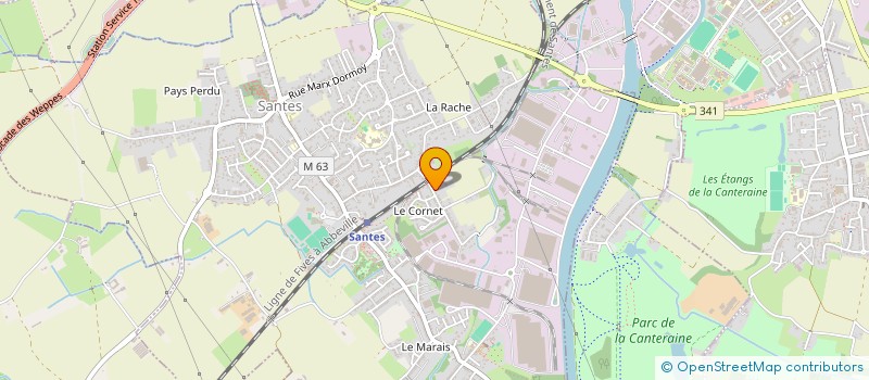 localisation de l'entreprise SCI JAM  SANTES