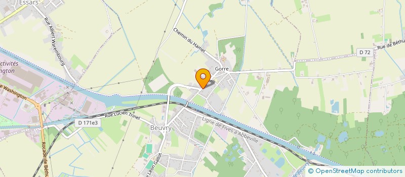 localisation de l'entreprise SCI JAM AVENIR  BEUVRY