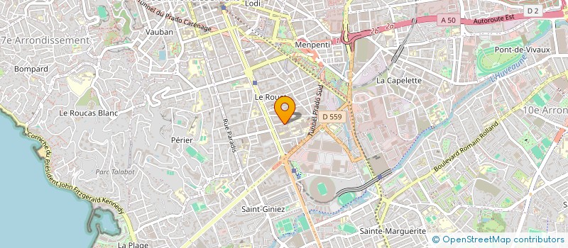 localisation de l'entreprise SCI JAM'S à MARSEILLE 8EME