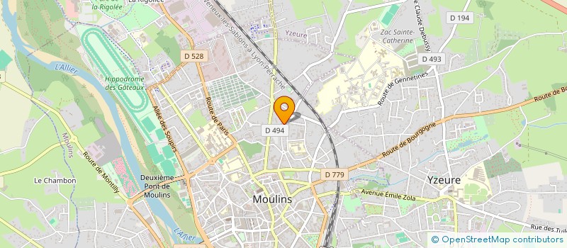 localisation de l'entreprise SCI JAMA à MOULINS
