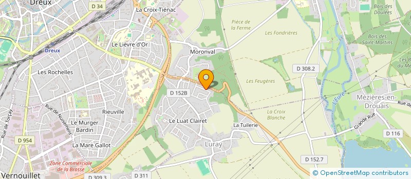 localisation de l'entreprise SCI JAMA à ECLUZELLES