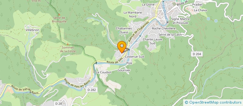 localisation de l'entreprise SCI JAMA  LE CHEYLARD