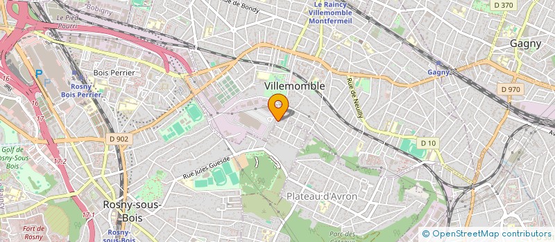 localisation de l'entreprise SCI JAMA à ROSNY-SOUS-BOIS