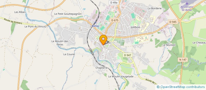 localisation de l'entreprise SCI JAMA SP  BELLAC