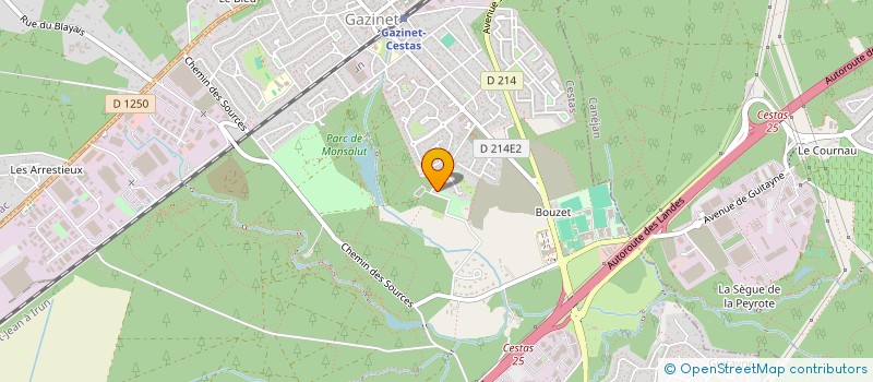 localisation de l'entreprise SCI JAMAAR  CESTAS