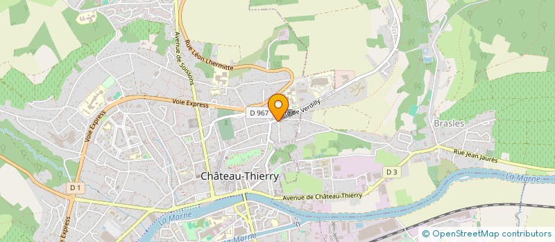 localisation de l'entreprise SCI JAMAF à CHATEAU-THIERRY