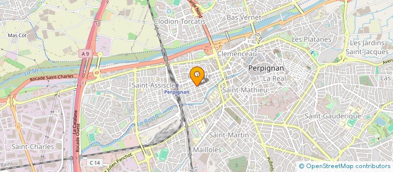 localisation de l'entreprise SCI JAMAIN  PERPIGNAN