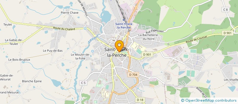 localisation de l'entreprise SCI JAMAIN POUQUET à SAINT-YRIEIX-LA-PERCHE