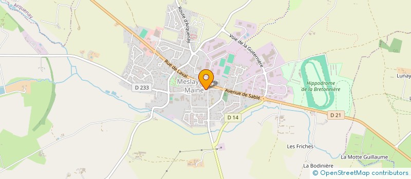 localisation de l'entreprise SCI JAMALA à MESLAY-DU-MAINE