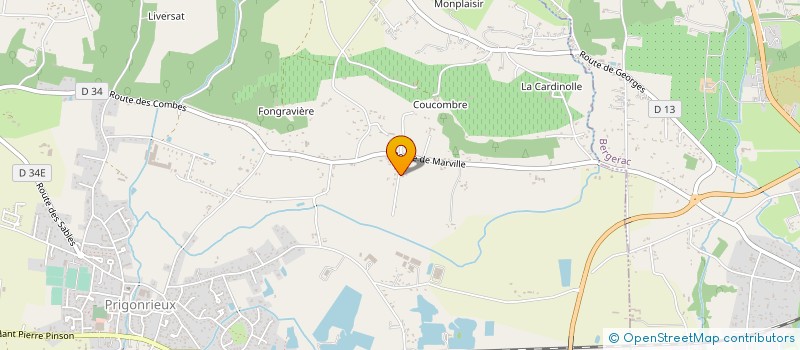 localisation de l'entreprise SCI JAMANULY  PRIGONRIEUX