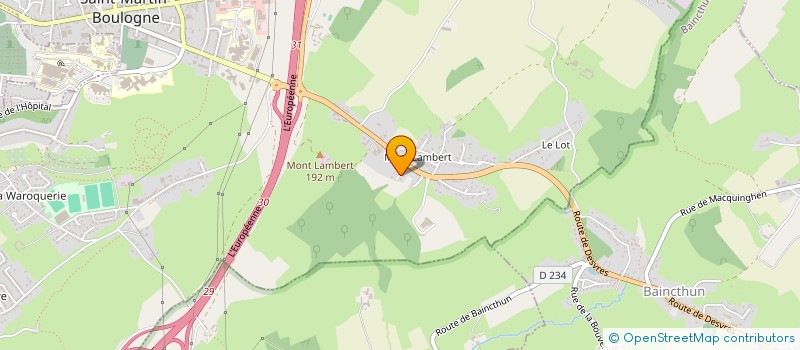 localisation de l'entreprise SCI JAMARE  SAINT-MARTIN-BOULOGNE