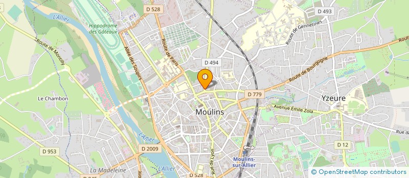 localisation de l'entreprise SCI JAMART à MOULINS