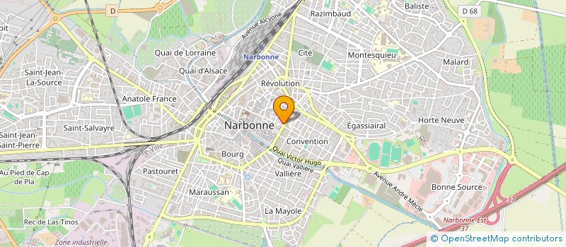 localisation de l'entreprise SCI JAMAU à NARBONNE