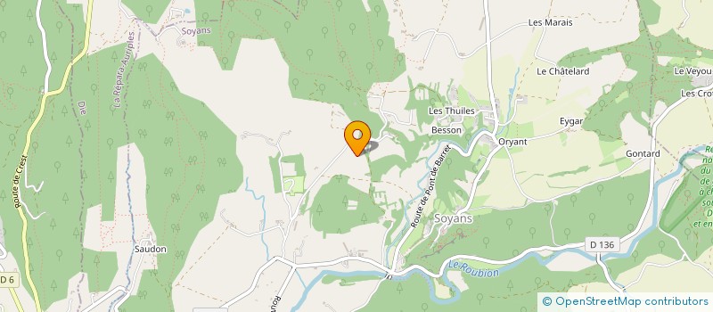 localisation de l'entreprise SCI JAME  SOYANS