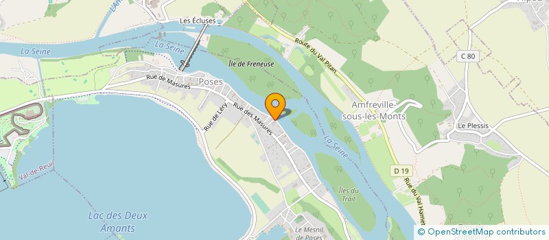 localisation de l'entreprise SCI JAME  POSES