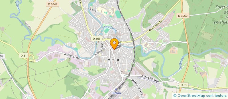 localisation de l'entreprise SCI JAMER  HIRSON