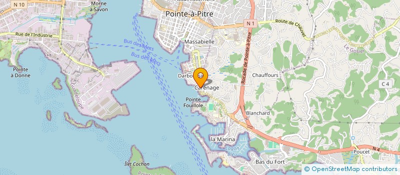 localisation de l'entreprise SCI JAMER N° 1 à POINTE A PITRE
