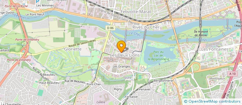 localisation de l'entreprise SCI JAMES  TOURS
