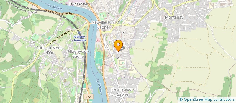 localisation de l'entreprise SCI JAMES  NEUVILLE-SUR-SAONE