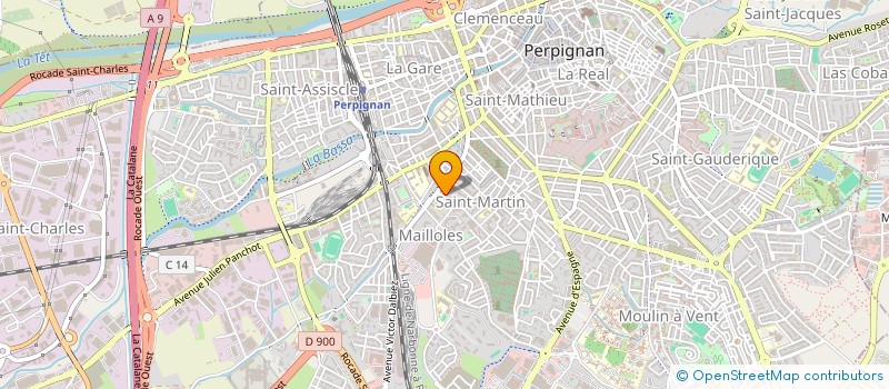 localisation de l'entreprise SCI JAMES  PERPIGNAN