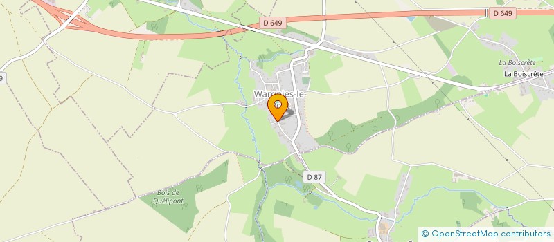 localisation de l'entreprise SCI JAMES POLLET à WARGNIES-LE-PETIT