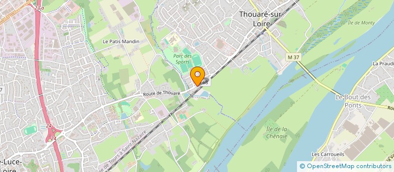 localisation de l'entreprise SCI JAMET  THOUARE-SUR-LOIRE