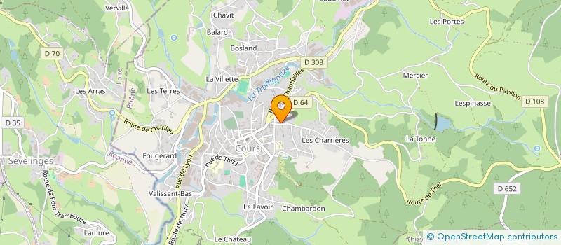 localisation de l'entreprise SCI JAMET ET FILS  COURS