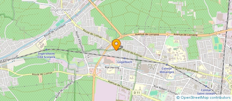 localisation de l'entreprise SCI JAMH  WINTZENHEIM