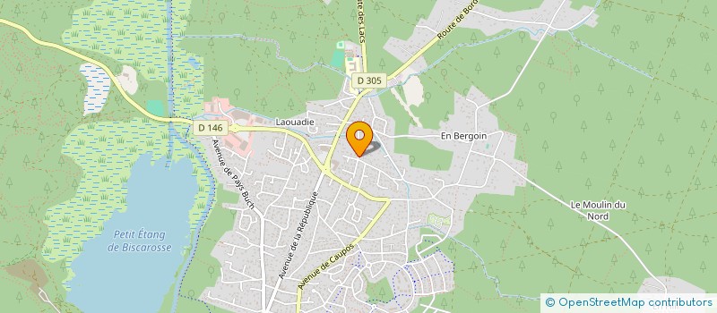 localisation de l'entreprise SCI JAMI  BISCARROSSE