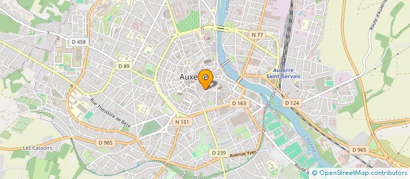 localisation de l'entreprise SCI JAMI à AUXERRE