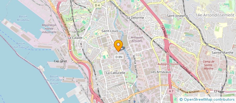 localisation de l'entreprise SCI JAMIL ET JENNA à MARSEILLE