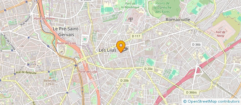 localisation de l'entreprise SCI  JAMILUCY  LES LILAS