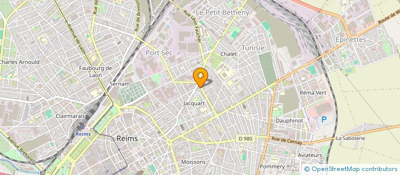 localisation de l'entreprise SCI JAMIN  REIMS