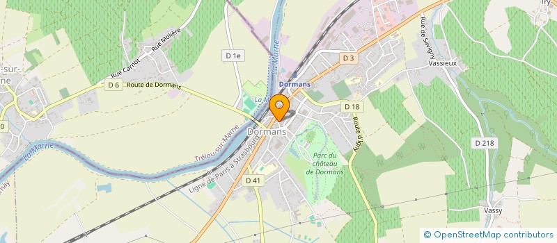 localisation de l'entreprise SCI JAMIN - RUE CARNOT  DORMANS