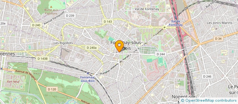 localisation de l'entreprise SCI JAMINAL à FONTENAY-SOUS-BOIS