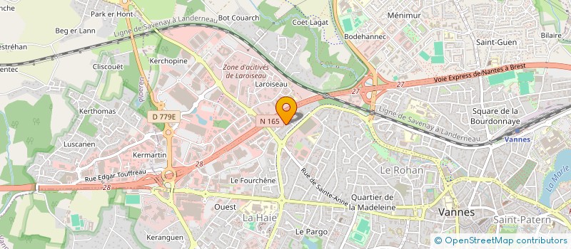 localisation de l'entreprise SCI JAMINDA à VANNES