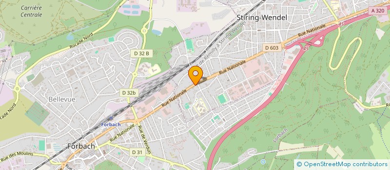 localisation de l'entreprise SCI JAMIROSE  STIRING-WENDEL