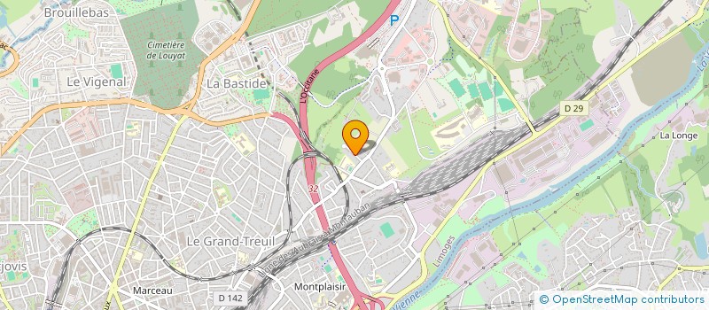 localisation de l'entreprise SCI JAMMET à LIMOGES