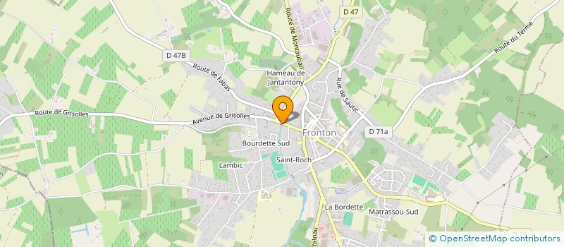 localisation de l'entreprise SCI JAMMETOUS à FRONTON