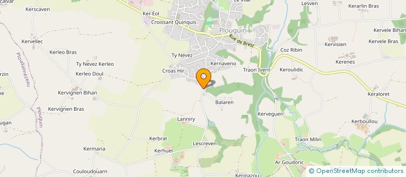 localisation de l'entreprise SCI JAMMV  PLOUGUIN