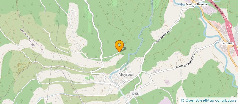 localisation de l'entreprise SCI JAMP  MEYREUIL