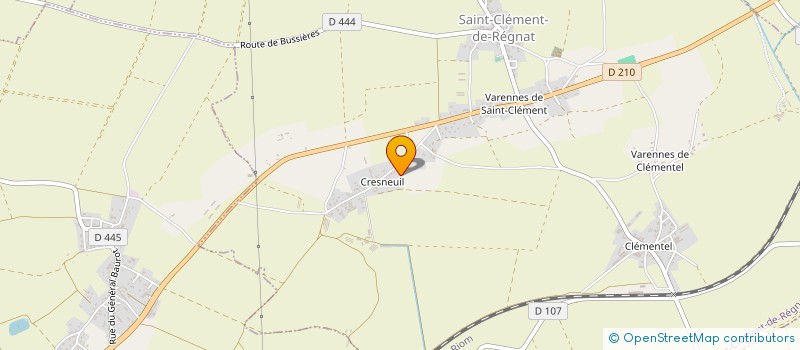 localisation de l'entreprise SCI JAMS'SL  SAINT-CLEMENT-DE-REGNAT