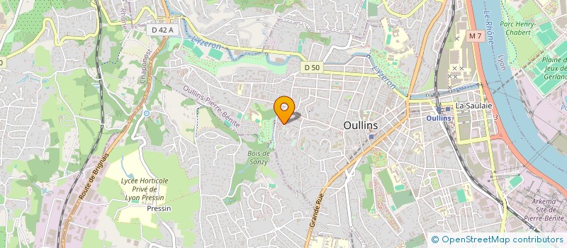 localisation de l'entreprise SCI JAMSAD  OULLINS-PIERRE-BENITE